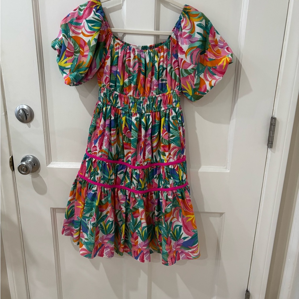2 for $20 🦋Colorful Dress with Tropical Print